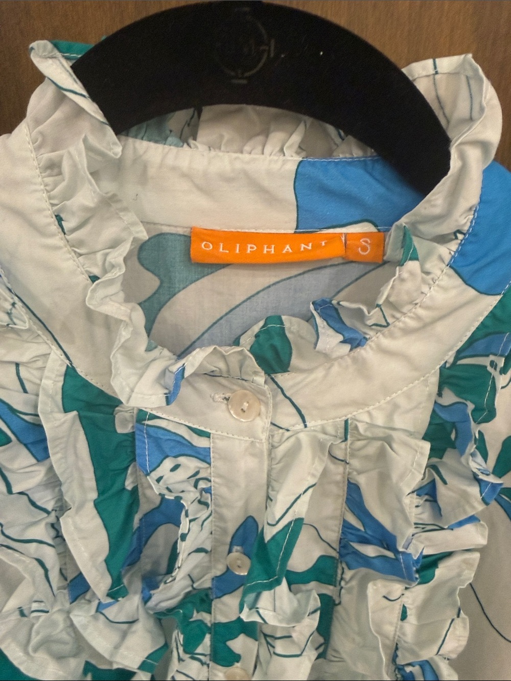 Oliphant 3/4 sleeve like new 100% cotton size small - Picture 2 of 6
